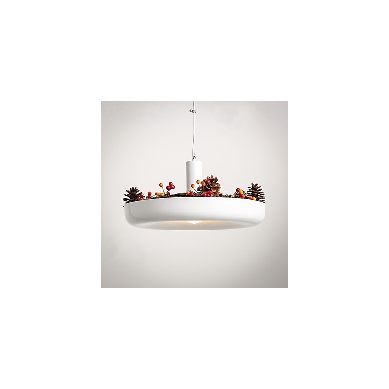 Família de luminárias pendentes com design decorativo moderno e contemporâneo branco puro