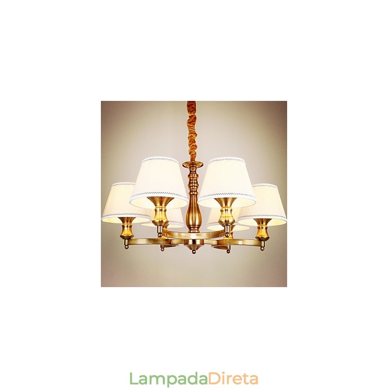 Lustre de metal galvanizado estilo vintage rústico Lodge Mini