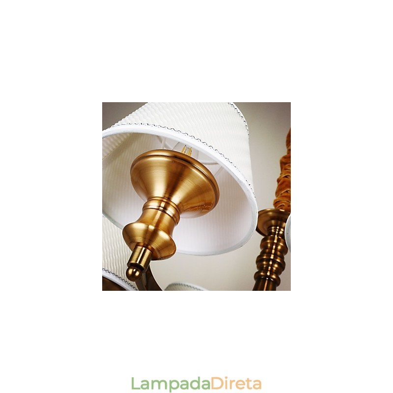 Lustre de metal galvanizado estilo vintage rústico Lodge Mini
