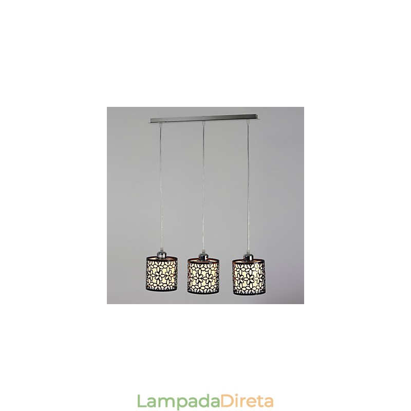 Luminária pendente de metal com pintura em estilo mini ilha contemporânea moderna