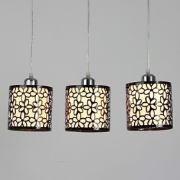 Luminária pendente de metal com pintura em estilo mini ilha contemporânea moderna