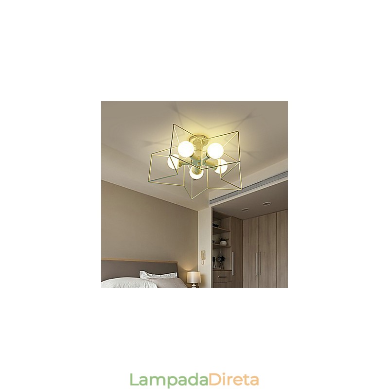 3W Vintage Country Pintura Metal Pendente Luz Garagem