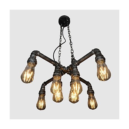 Luminária de loft desempenha o papel de vento industrial criativo restaurando antigas formas de conduíte droplight Luminária de loft desempenha o papel de vento industrial criativo restaurando antigas formas de conduíte droplight