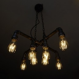 Luminária de loft desempenha o papel de vento industrial criativo restaurando antigas formas de conduíte droplight
