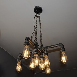 Luminária de loft desempenha o papel de vento industrial criativo restaurando antigas formas de conduíte droplight