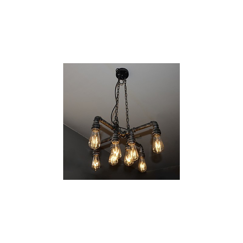 Luminária de loft desempenha o papel de vento industrial criativo restaurando antigas formas de conduíte droplight
