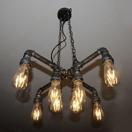 Luminária de loft desempenha o papel de vento industrial criativo restaurando antigas formas de conduíte droplight