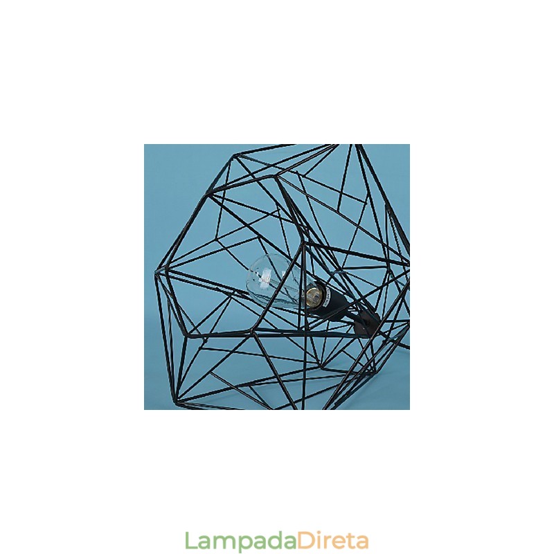 Luminária pendente de metal com pintura retrô vintage para garagem