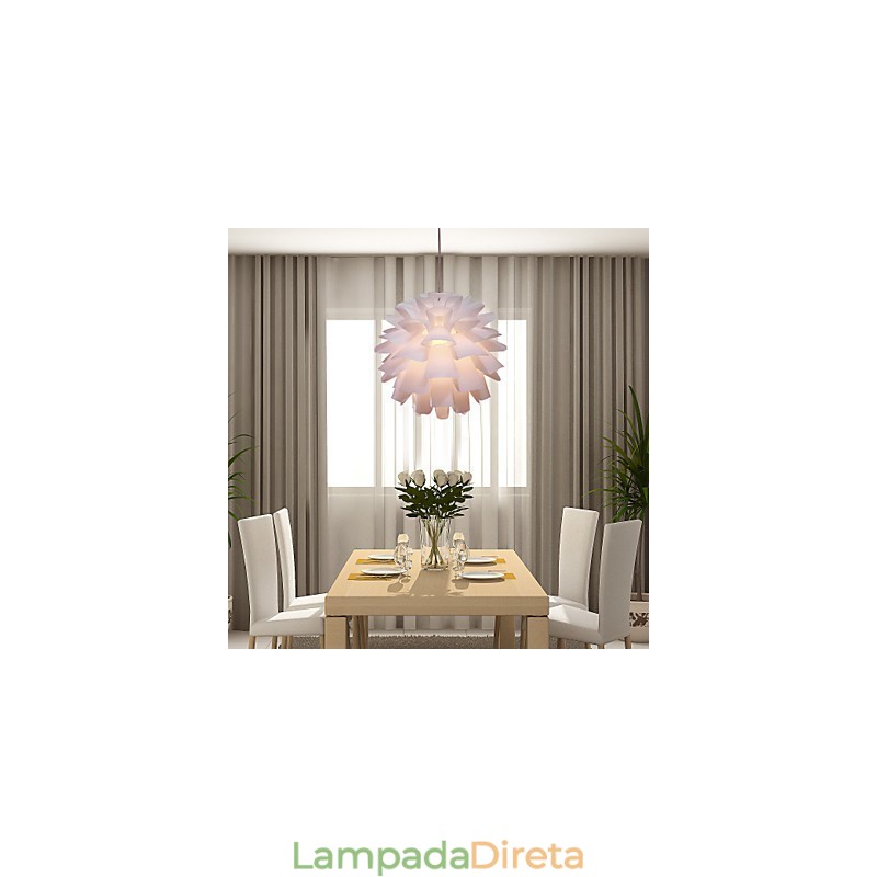 Luminária pendente moderna contemporânea com globo e pintura retrô