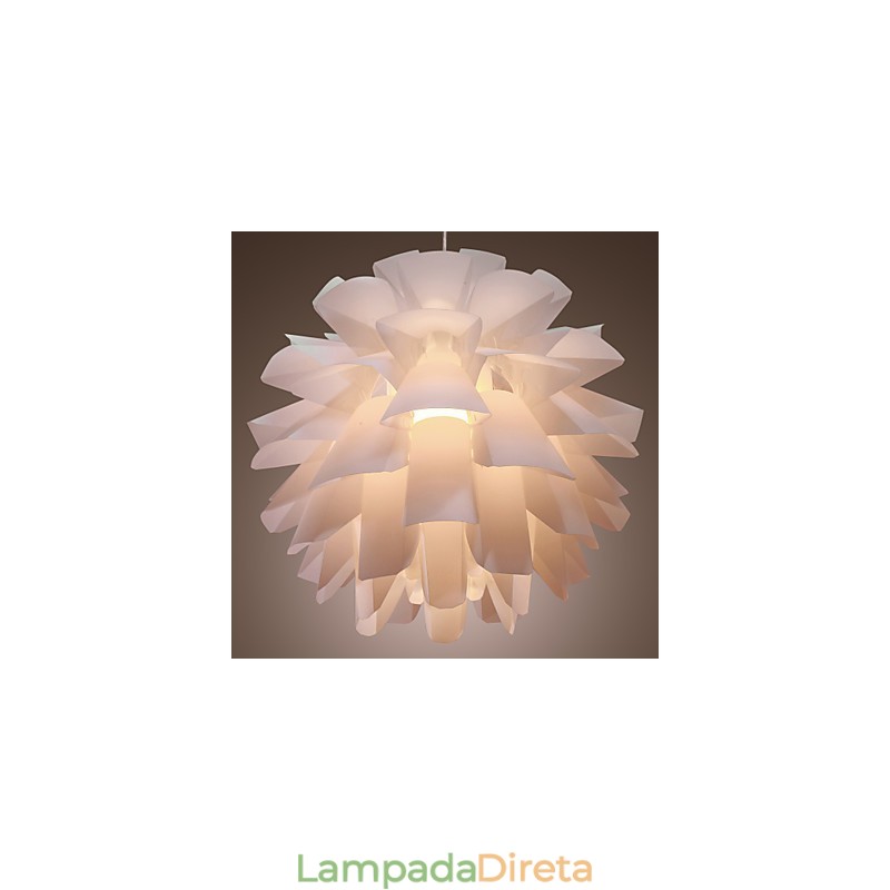 Luminária pendente moderna contemporânea com globo e pintura retrô