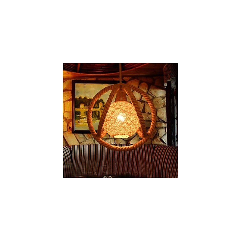 O lustre Retro Industrial Wind rope