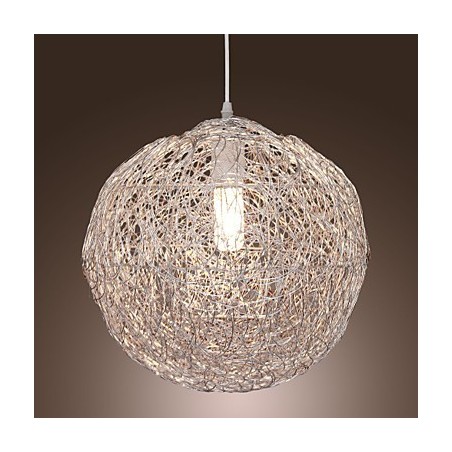 Luminária pendente moderna e contemporânea estilo globo mini cromado Luminária pendente moderna e contemporânea estilo globo mini cromado