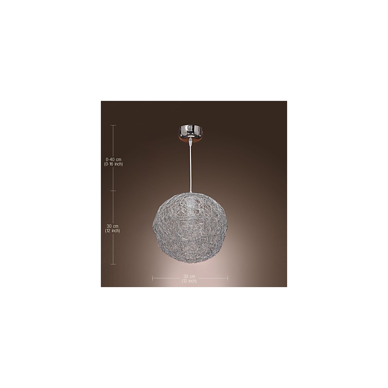 Luminária pendente moderna e contemporânea estilo globo mini cromado