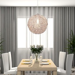 Luminária pendente moderna e contemporânea estilo globo mini cromado