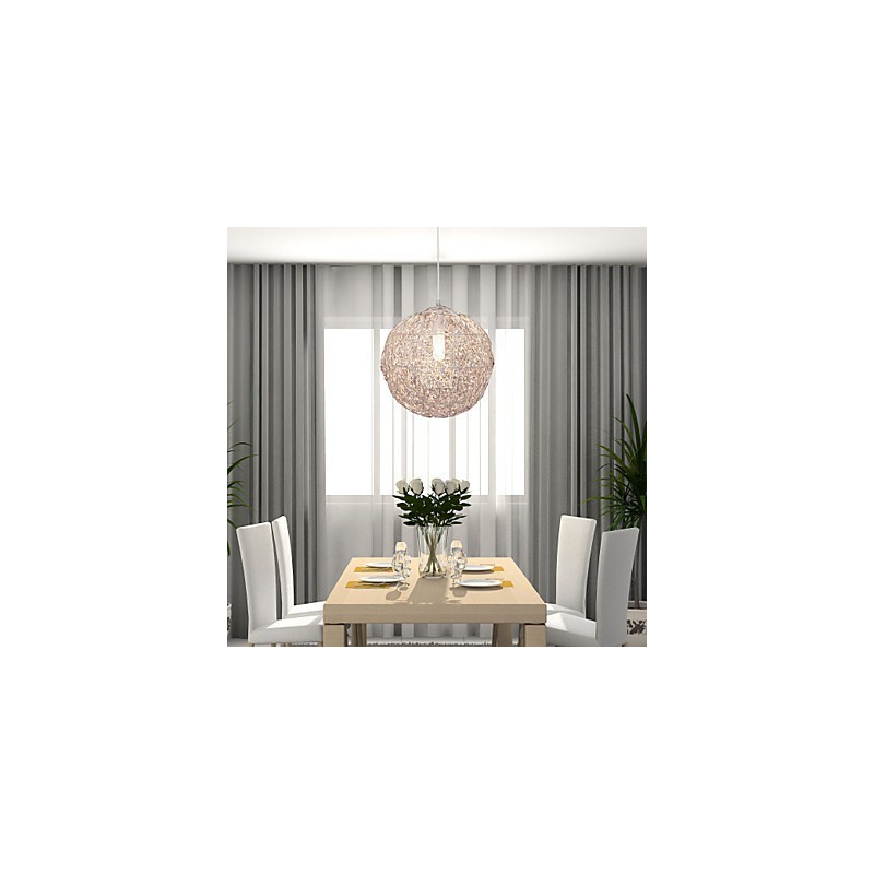 Luminária pendente moderna e contemporânea estilo globo mini cromado