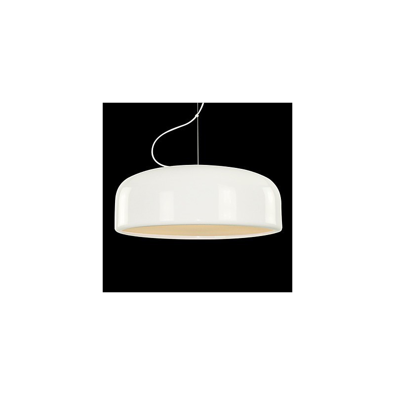 Luminária pendente com pintura em tigela retrô