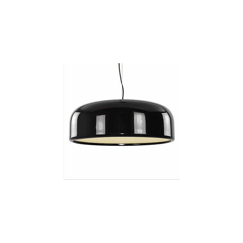 Luminária pendente com pintura em tigela retrô