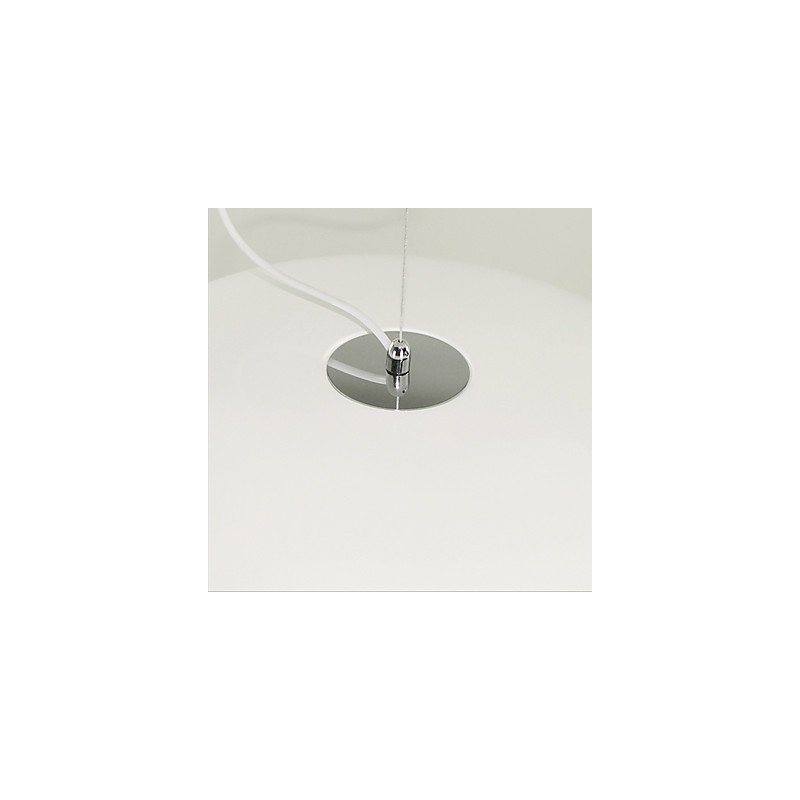 Luminária pendente com pintura em tigela retrô