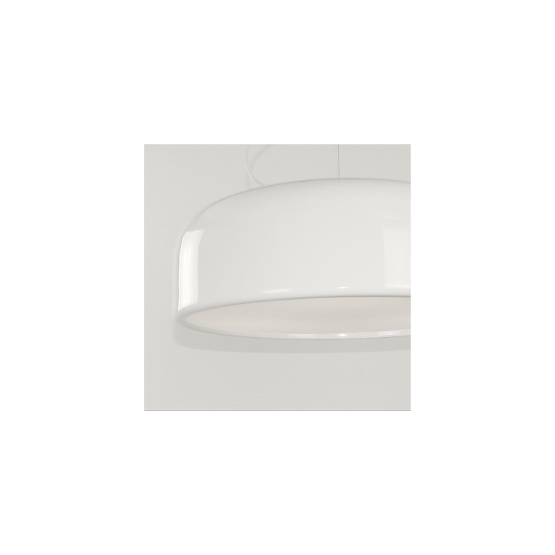 Luminária pendente com pintura em tigela retrô