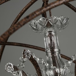 Lustre Cristal Tradicional Clássico Metal