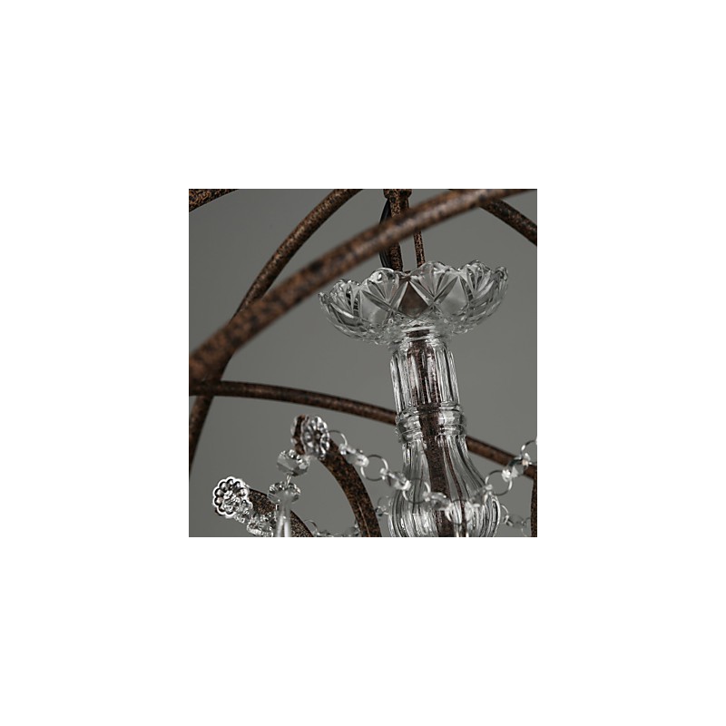 Lustre Cristal Tradicional Clássico Metal