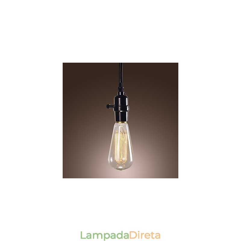 Luminária pendente estilo vintage clássico tradicional mini
