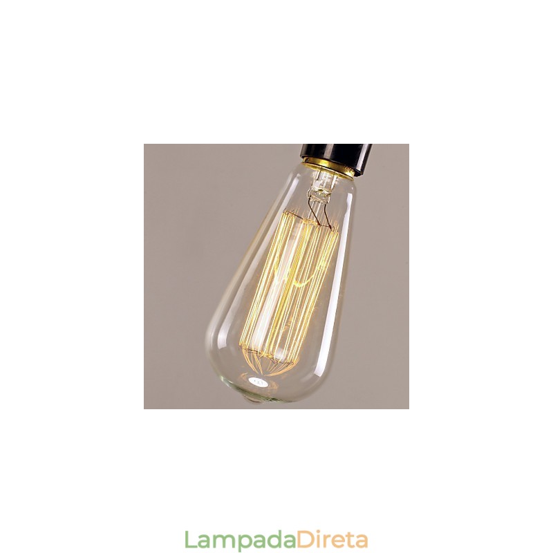 Luminária pendente estilo vintage clássico tradicional mini