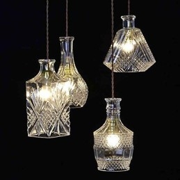Lustre de metal estilo mini contemporâneo moderno