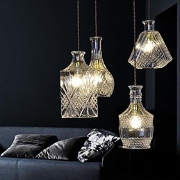 Lustre de metal estilo mini contemporâneo moderno