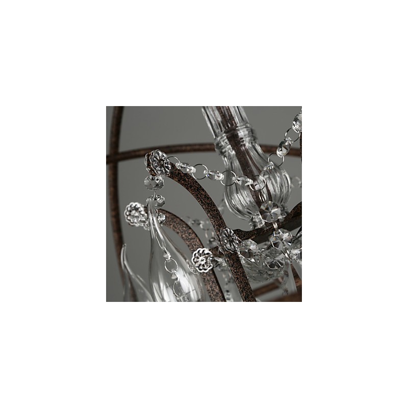 Lustre Cristal Tradicional Clássico Metal