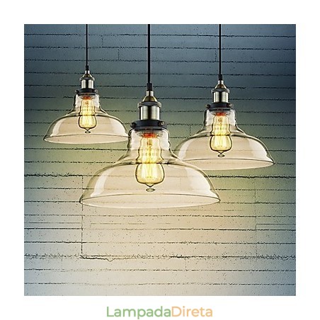 Luzes Pendentes Tradicionais Clássicas Vintage Retro Metal Luzes Pendentes Tradicionais Clássicas Vintage Retro Metal