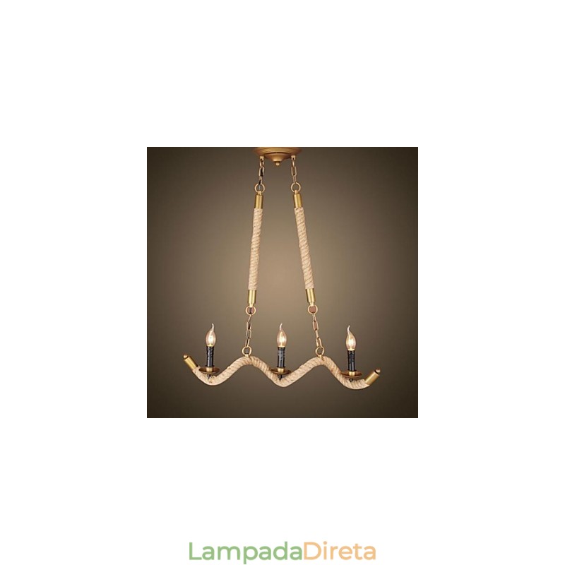 Tradicional Clássico Rústico Lodge Vintage Retro Country Antique Latão Metal Pendente Luz