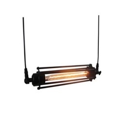Lustre retrô loft, luminária pendente, luminária vintage clássica, luz de metal country