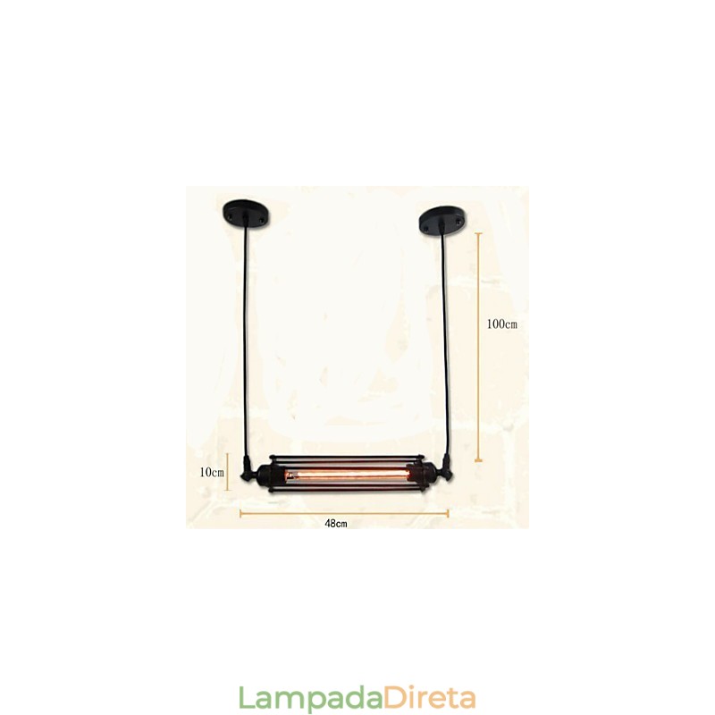 Lustre retrô loft, luminária pendente, luminária vintage clássica, luz de metal country