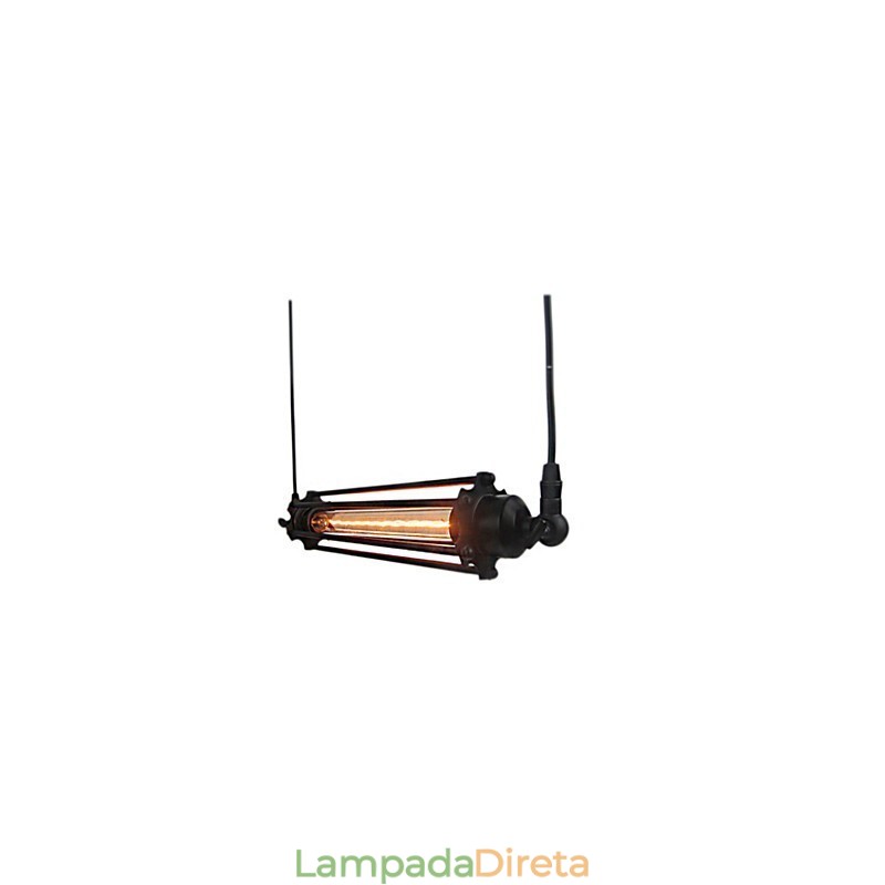 Lustre retrô loft, luminária pendente, luminária vintage clássica, luz de metal country