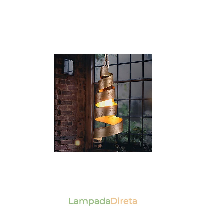 Lâmpada de ferro retrô Lustre moderno minimalista estilo industrial