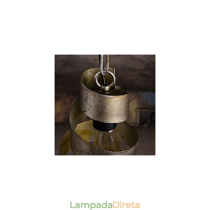 Lâmpada de ferro retrô Lustre moderno minimalista estilo industrial