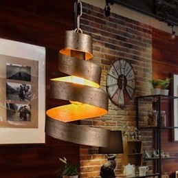 Lâmpada de ferro retrô Lustre moderno minimalista estilo industrial