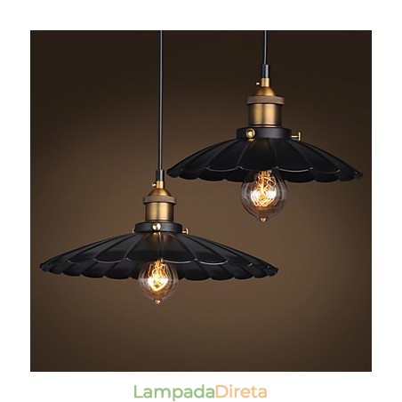 Luminária pendente estilo europeu clássico retrô, luminária de metal com arte droplight Luminária pendente estilo europeu clássico retrô, luminária de metal com arte droplight