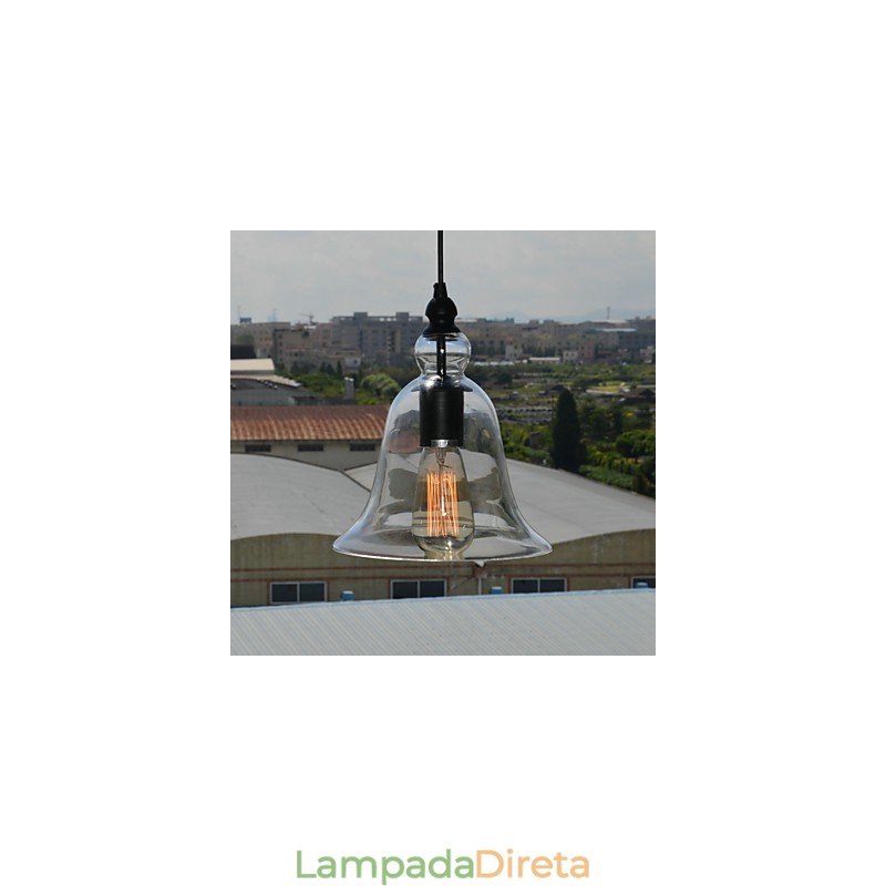 Luminária pendente estilo mini tigela vintage clássica tradicional