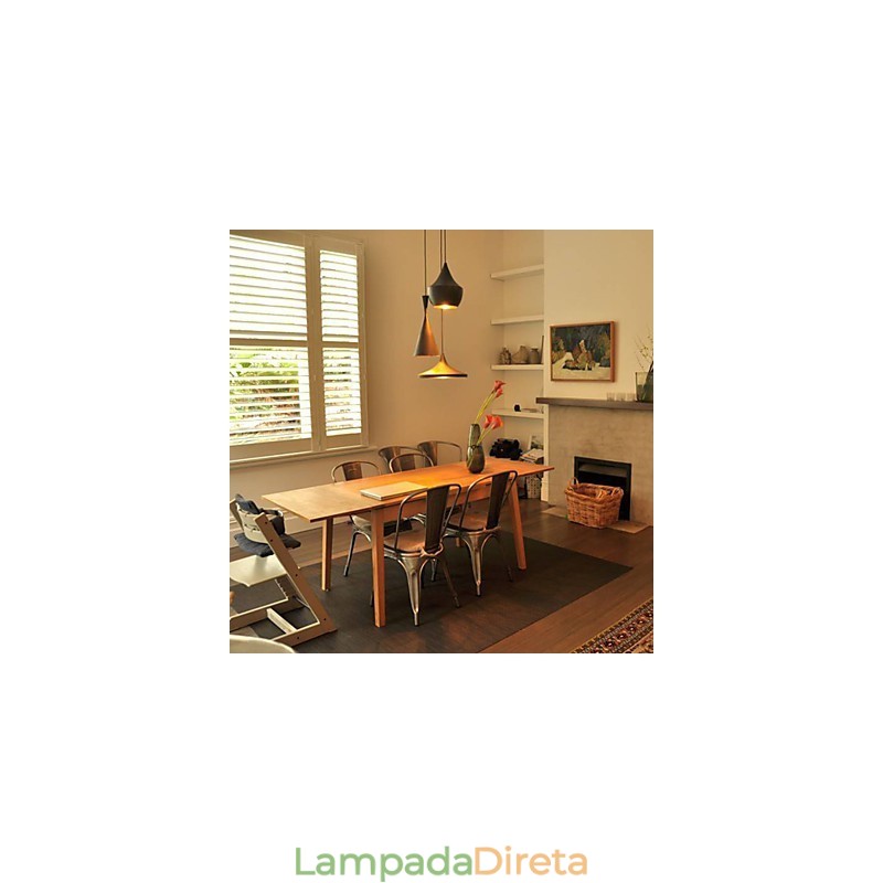 Mini Estilo Pintura Metal Pendente Luz