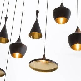 Mini Estilo Pintura Metal Pendente Luz