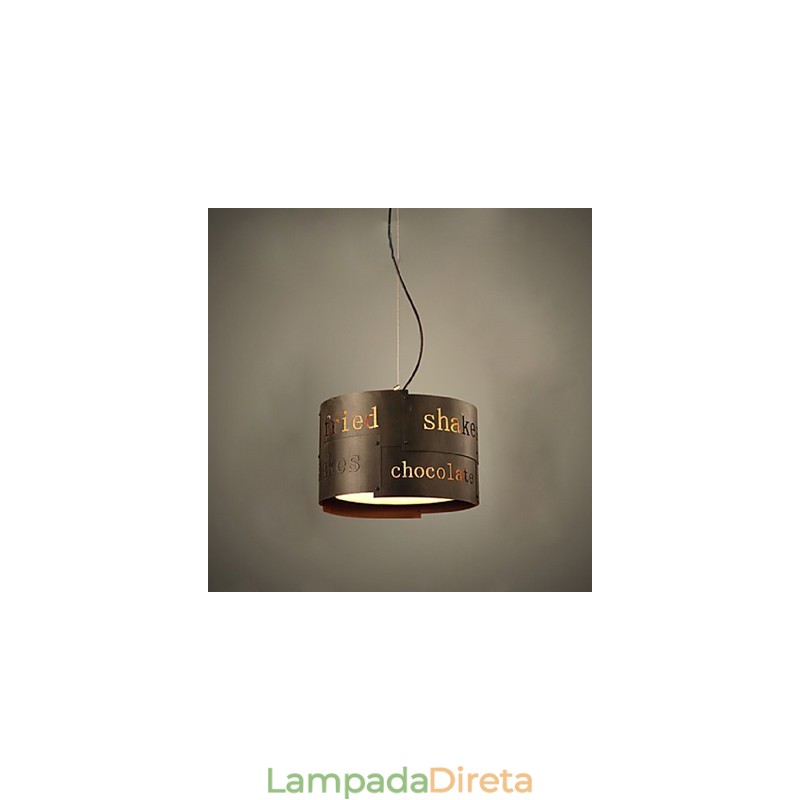 LOFT Modern Fashion Nordic Art Creative Tecido Luminária Pendente Cafe Lamp Luminária Pendente Dia 35cm