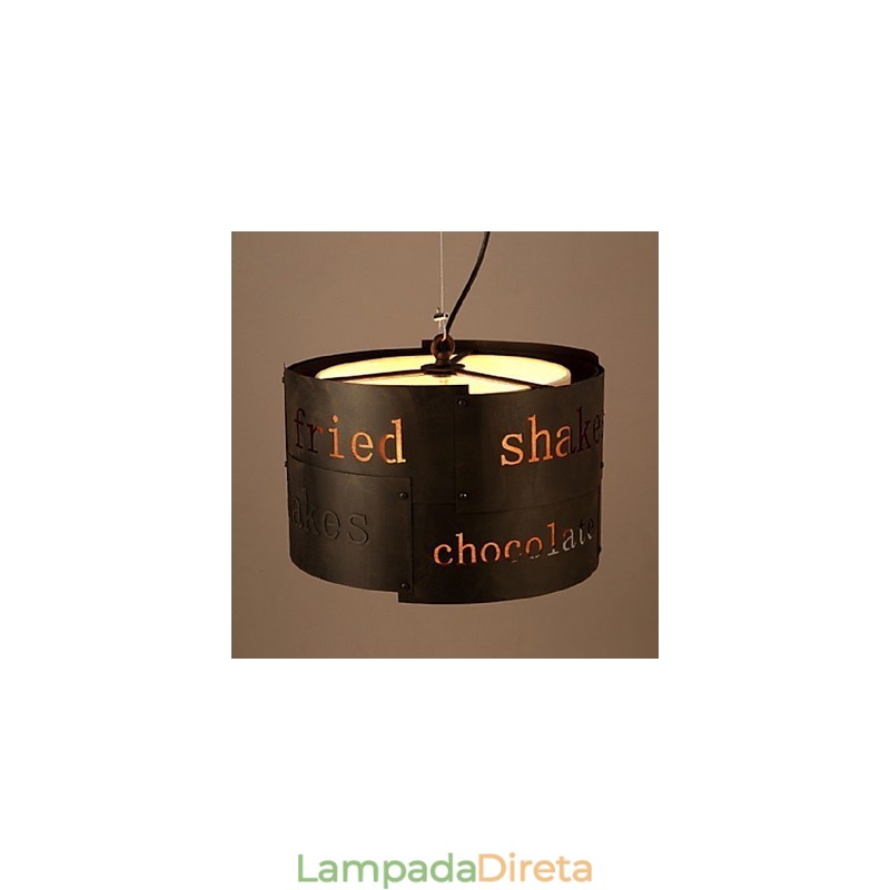 LOFT Modern Fashion Nordic Art Creative Tecido Luminária Pendente Cafe Lamp Luminária Pendente Dia 35cm