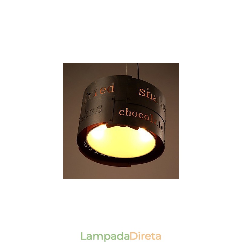 LOFT Modern Fashion Nordic Art Creative Tecido Luminária Pendente Cafe Lamp Luminária Pendente Dia 35cm