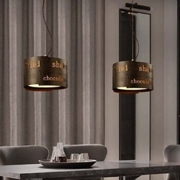 LOFT Modern Fashion Nordic Art Creative Tecido Luminária Pendente Cafe Lamp Luminária Pendente Dia 35cm