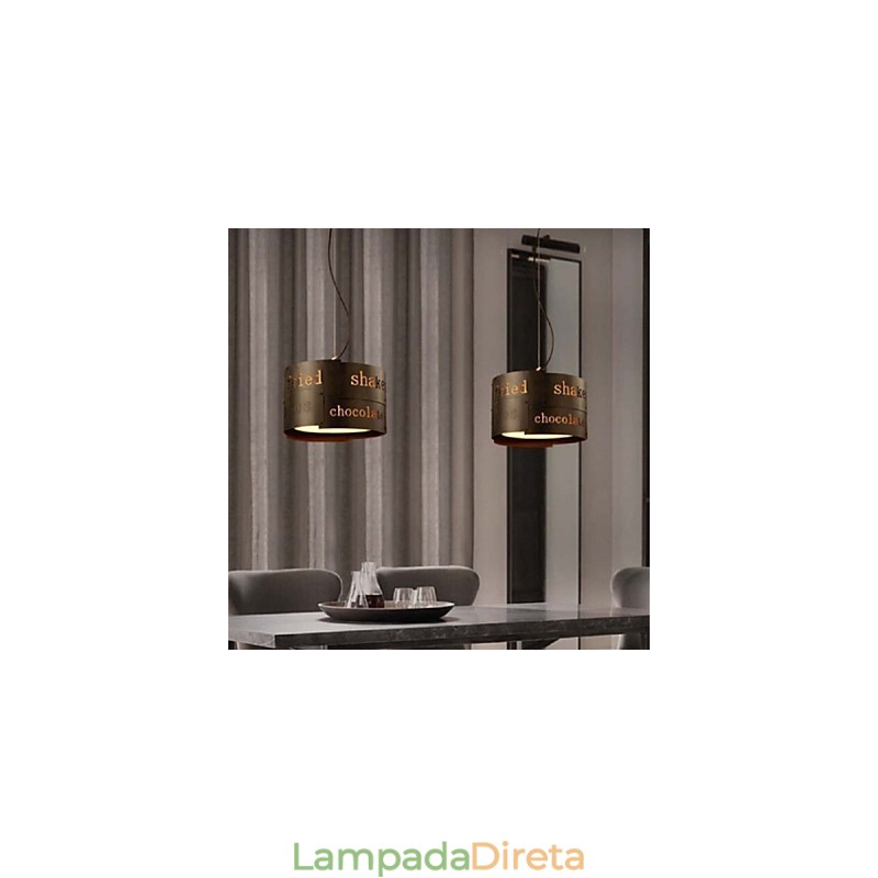 LOFT Modern Fashion Nordic Art Creative Tecido Luminária Pendente Cafe Lamp Luminária Pendente Dia 35cm