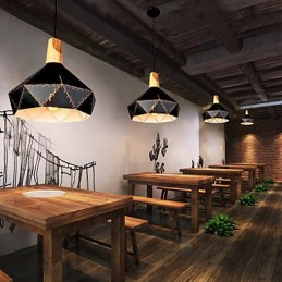 Retro Classic Metal Ceiling Lights Simples Luminárias Pendentes Café Luminária Pendente