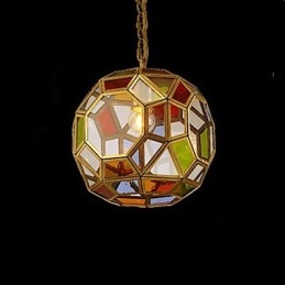 Luzes de lâmpada de varandaLâmpada de varanda Lustre de cobre pequeno exótico