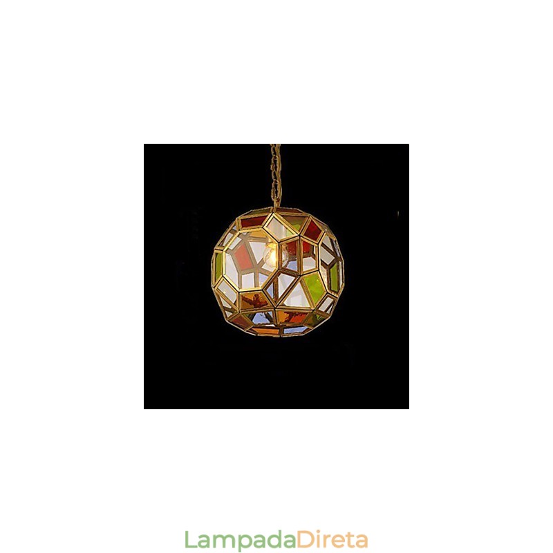 Luzes de lâmpada de varandaLâmpada de varanda Lustre de cobre pequeno exótico